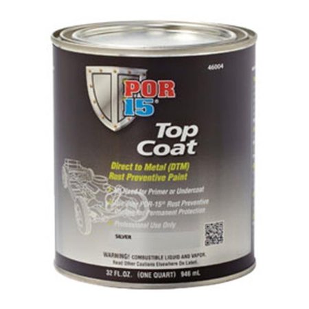 ABSCO Absolute Coatings (POR15) POR-45804 Top Coat - 1 qt Gloss Black Paint Paint POR-45804